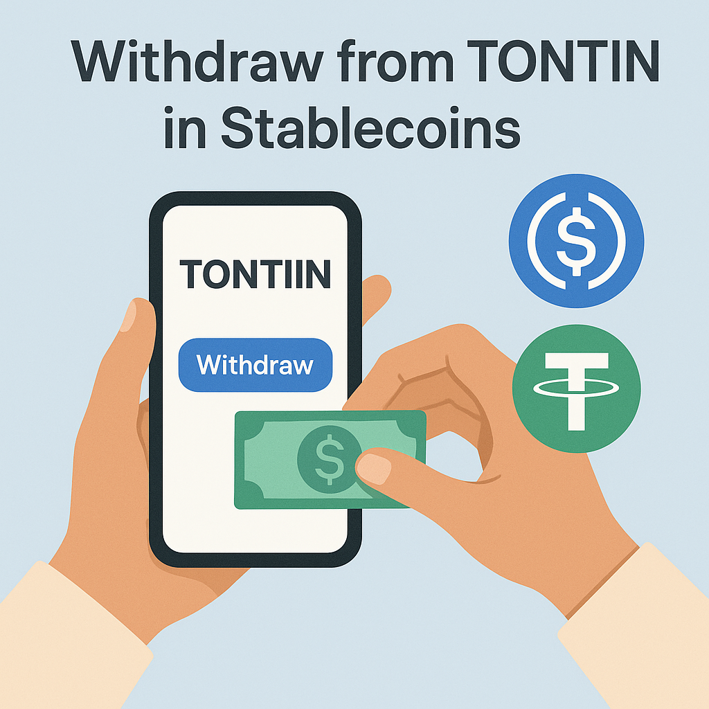 Comment retirer depuis TONTIIN via des Stablecoins